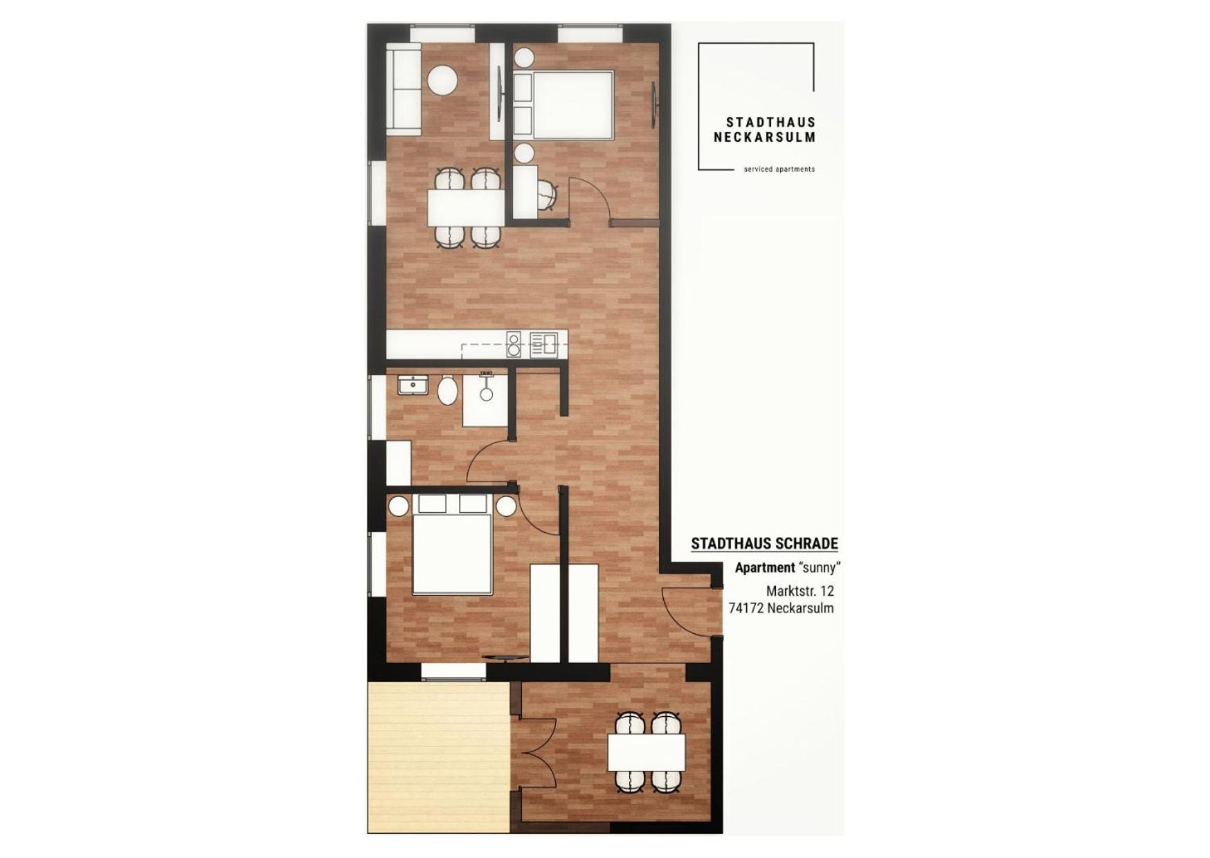 Stadthaus Neckarsulm Serviced Apartments - Stadthaus Schrade Kültér fotó